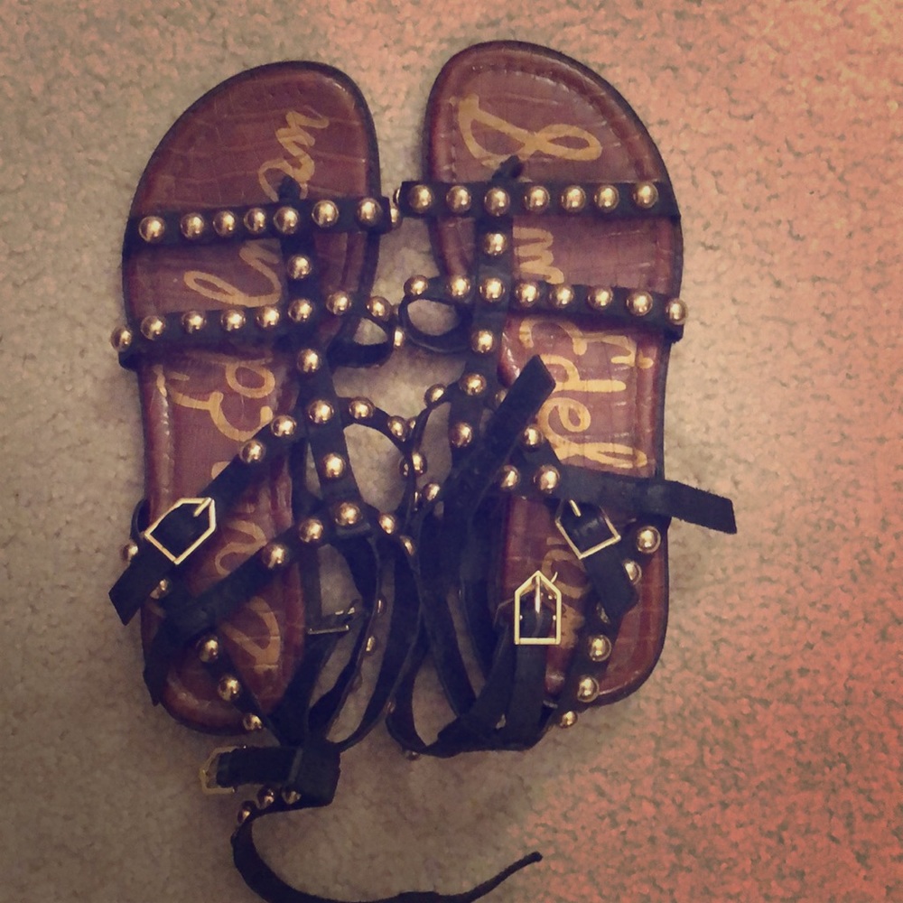 Black Sam Edelman gladiator sandals